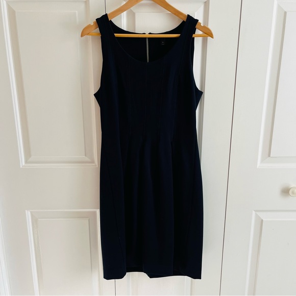 J. Crew Navy Ponte Dress, Size 8 - Picture 2 of 7